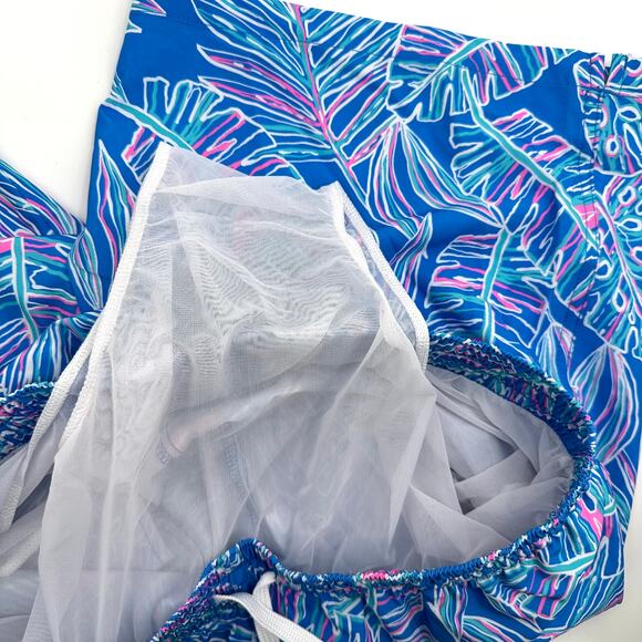 Chubbies The Cruise it of Lose It Classic Swim Trunks in blue palms Size L - Picture 4 of 7